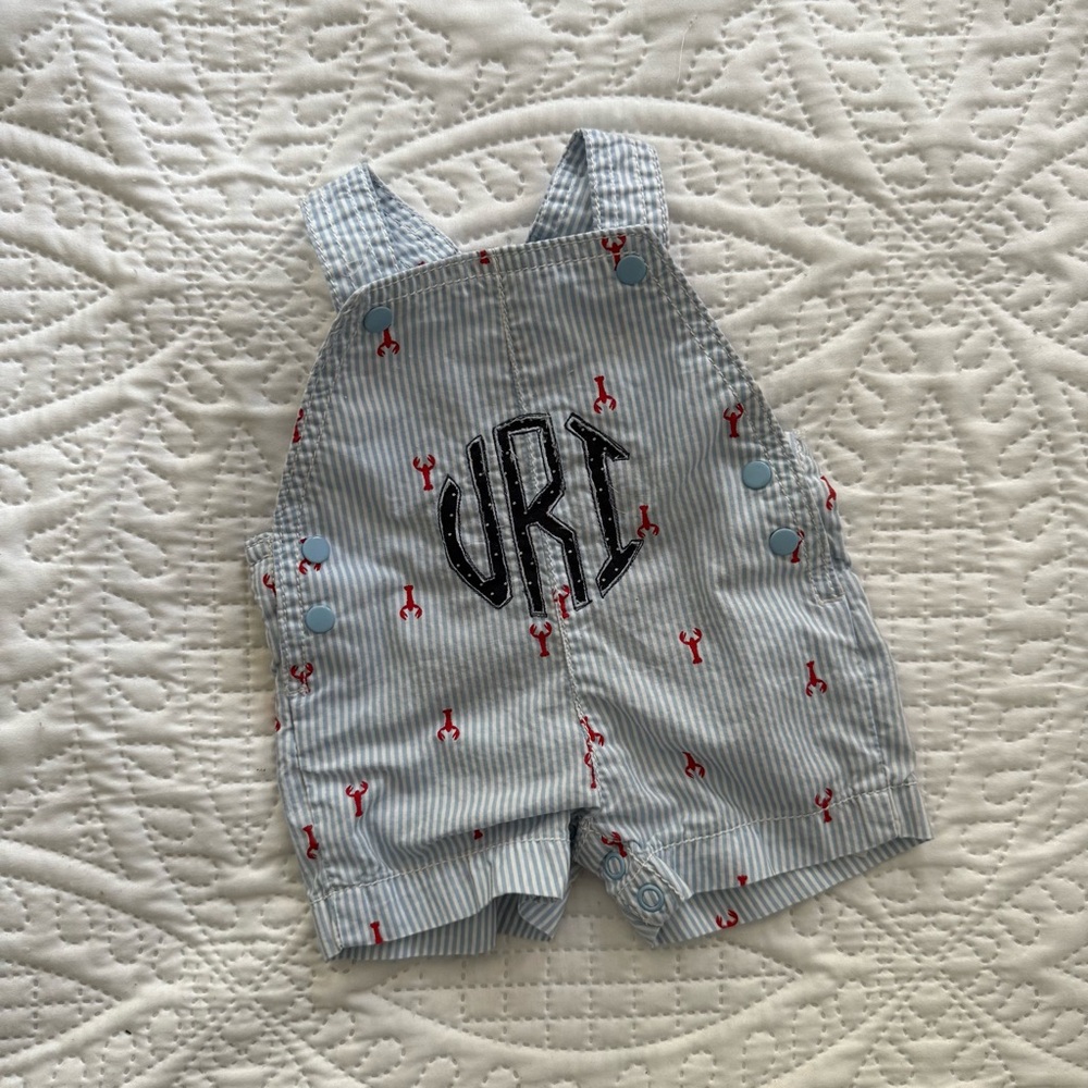 Just One You NB Custom URI University of Rhode Island Rams Lobster Overalls